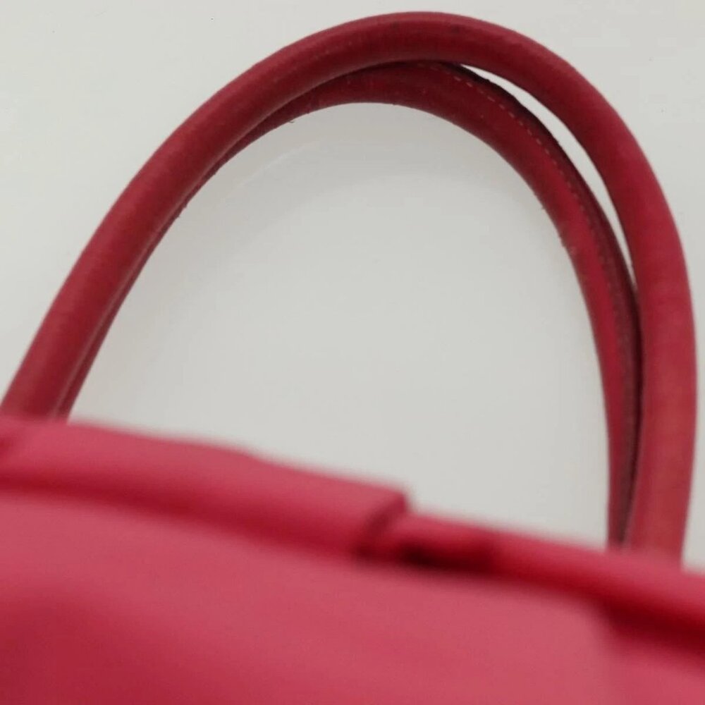 PRADA Hand Bag Nylon Pink Gold Auth - Picture 9 of 16